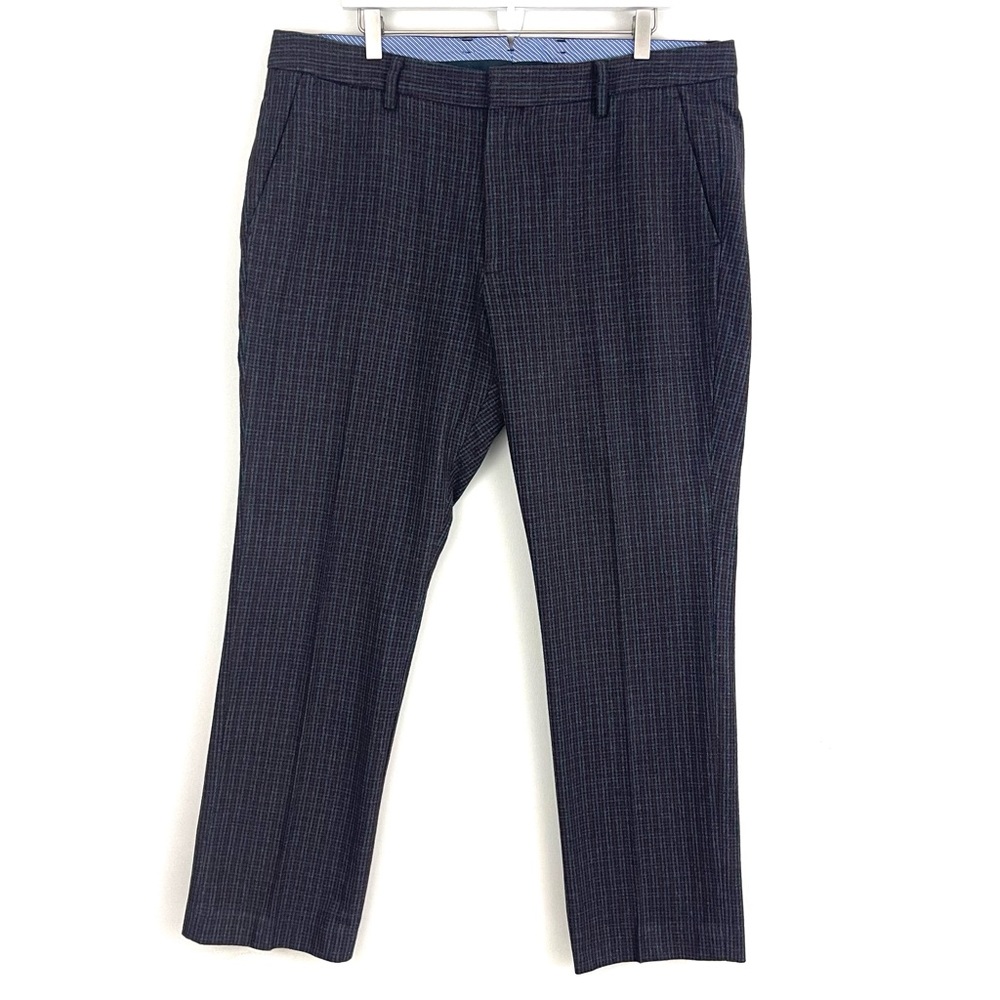 Bonobos Heavy Cotton Twill Plaid Straight Fit Dress Pants